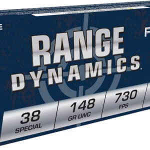 Fiocchi 38LA Range Dynamics  38Special 148gr Lead Wadcutter 50 Per Box/20 Case
