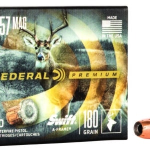 Federal P357SA Premium 357Mag 180gr Swift A Frame 20 Per Box/10 Case