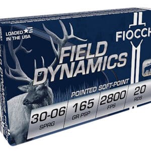 Fiocchi 3006C Field Dynamics  30-06Springfield 165gr Pointed Soft Point 20 Per Box/10 Case