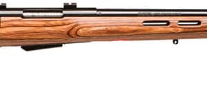 Savage Arms 19739 25 Lightweight Varminter-T 17 Hornet Caliber with 4+1 Capacity, 24" Barrel, Matte Black Metal Finish & Natural Brown Fixed Thumbhole Stock Right Hand (Full Size)