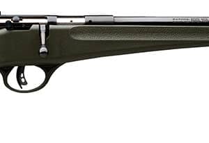 Savage Arms 13790 Rascal Youth 22 LR 1rd 16.13" Matte Black Sporter Barrel, Matte Black Carbon Steel Receiver, Green Fixed Synthetic Stock, Right Hand
