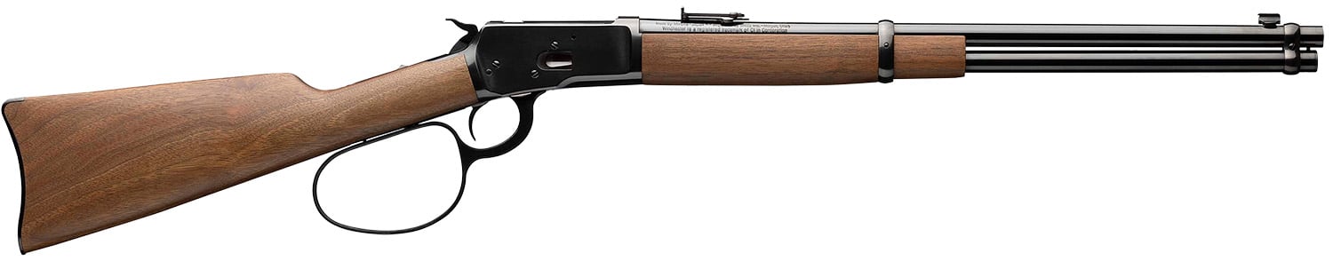Winchester Guns 534190124 Model 1892 Large Loop Carbine 44 Rem Mag 10+1 Cap 20" Brushed Polish Blued Rec/Barrel Satin Walnut Fixed Straight Grip Stock Right Hand (Full Size)