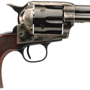 Taylors & Company 4201DE Runnin Iron Deluxe 45 Colt (LC) 6rd 3.50" Blued Cylinder & Barrel Color Case Hardened Steel Frame Checkered Walnut Grip (Taylor Tuned)