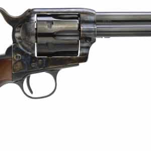 Taylors & Company 5001DE 1873 Gunfighter Deluxe 45 Colt (LC) 6rd 5.50" Blued Cylinder & Barrel Color Case Hardened Steel Frame Walnut Army Size Grip (Taylor Tuned)
