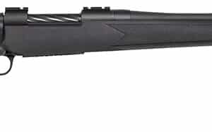 Mossberg 27877 Patriot Full Size 25-06 Rem 5+1 22" Matte Blued Fluted Barrel, Drilled & Tapped Matte Blued Stainless Steel Receiver, Walnut Fixed Stock, Right Hand
