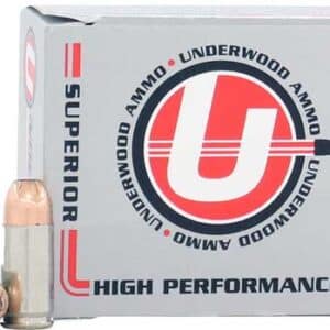 UNDERWOOD 9MM LUGER 115GR JHP - 20RD 10BX/CS