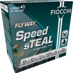 FIOCCHI FLYWAY 12GA 2.75" - 1-1/8OZ #4 1415FPS 25RD 10BX/C