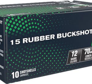 FIOCCHI RUBBER BUCK 12GA 2.75" - 15-PELLET 10RD 25BX/CS