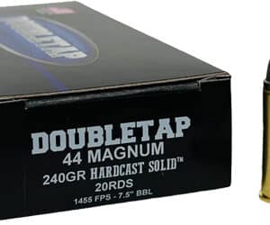 DOUBLETAP 44 REM MAG 240GR SWC - HARDCAST SOLID 20RD 25BX/CS