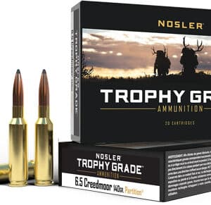 NOSLER TROPHY GRADE 6.5 CM - 140GR PARTITION 20RD 10BX/CS