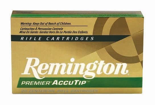 REMINGTON PREMIER 222 REM - 50GR ACCUTIP 20RD 10BX/CS
