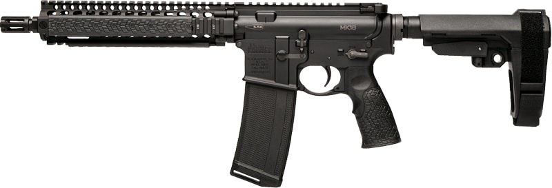 DANIEL DEF PISTOL MK18 W/BRACE - 5.56X45 10.3" 32RD BLACK