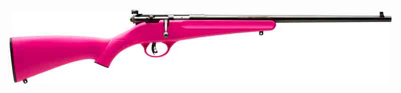 SAVAGE RASCAL YOUTH SINGLESHOT - 22LR ACCU TRIGGER BLUED/PINK