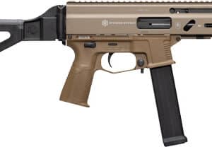 GRAND POWER STRIBOG SP45A3 - 45ACP 8" BBL 20RD W/BRACE FDE