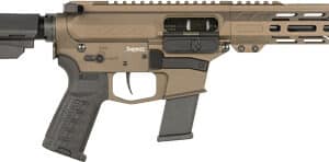 CMMG PISTOL BANSHEE MKG 45ACP - 8" EJECTOR RIP BRACE BRONZE