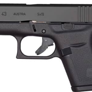 USED GLOCK 43 PISTOL 9MM - 2-6RD MAGS EXCELLENT COND.