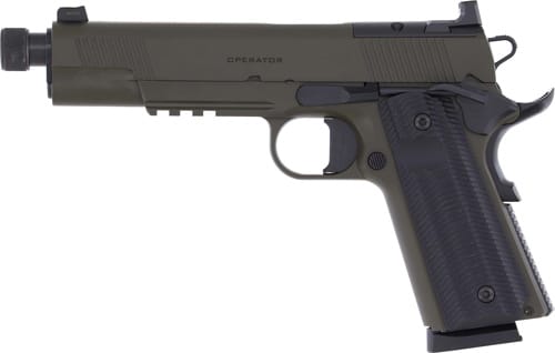 SPRINGFIELD 1911 OPERATOR AOS - 45 ACP 5" 8RD GREEN THREADED - Image 2
