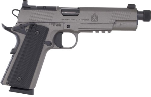 SPRINGFIELD 1911 OPERATOR AOS - 45 ACP 5" 8RD GRAY THREADED