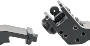 JE FIXED FRONT/REAR SIGHT - 45 DEGREE OFFSET ALUMINUM BLK