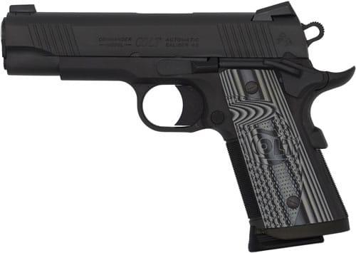 COLT COMBAT UNIT 45ACP 4.25" - 8RD ANODIZE BLACK GRAY GRIPS - Image 2