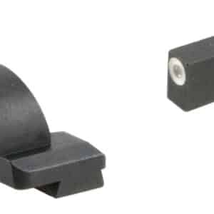 AmeriGlo GL5125 Ghost Ring Sight Set for Glock  Green Tritium White Outline Front Sight-Green Tritium Rear Sight