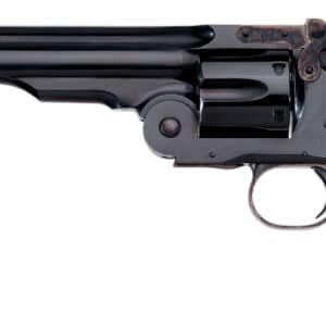 Taylors & Company 550639 Second Model Schofield 45 Colt (LC) Caliber with 7" Barrel, 6rd Capacity Cylinder, Overall Blued Finish Steel & Walnut Grip