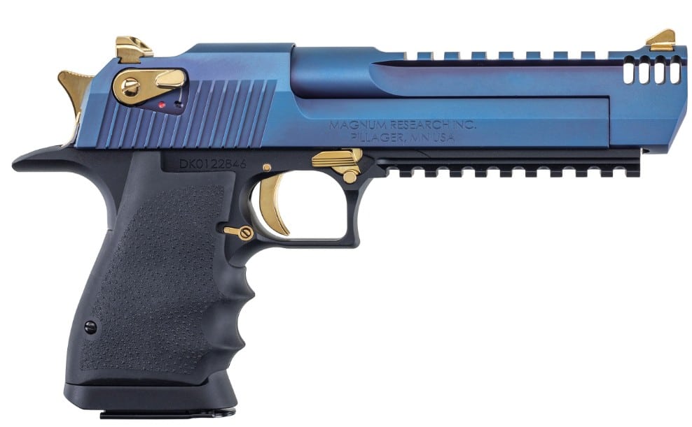 Desert Eagle L6 .50AE 6" Blk/Blue PicRail 7rd