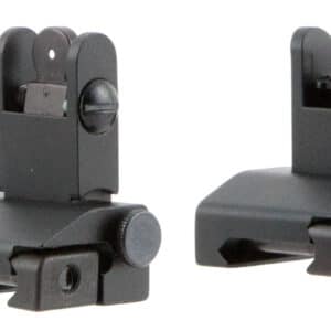 TacFire IS002 Pop Up Iron Sights/Spring Loaded  Black Anodized Flip Up for AR-Platform
