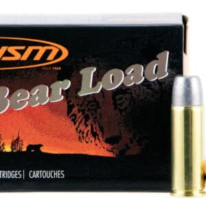 HSM 45C7N20 Bear Load 45 Colt 325 gr Wide Flat Nose 20 Per Box/ 20 Case