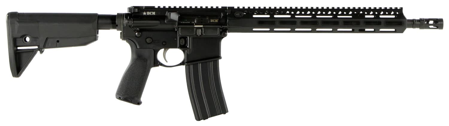 BCM 780750 RECCE-14 MCMR 223 Rem/5.56x45mm NATO 30+1 14.50" Steel Chrome Lined Barrel, Mod 3 Compensator, Anodized 7075-T6 Aluminum Receiver, Synthetic 6 Position Stock, Ambidextrous Safety