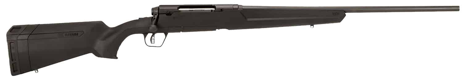 Savage Arms 57368 Axis II Full Size 6.5 Creedmoor 4+1 22" Matte Black Sporter Barrel, Matte Black Carbon Steel Receiver Drilled & Tapped, Matte Black Fixed Synthetic Stock, Right Hand