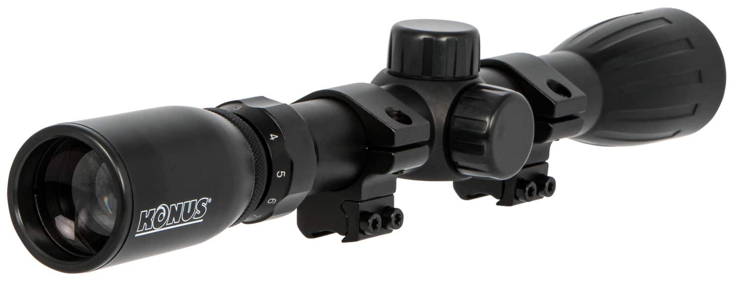 Konus 7351 KonusFire Matte Black 3-9x32mm 1" Tube 30/30 Reticle Includes Mounting Rings