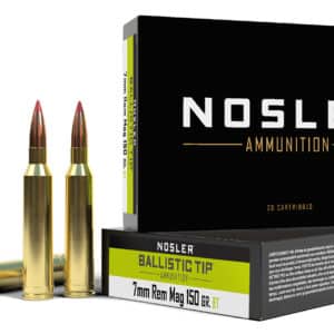 Nosler 40045 Ballistic Tip  7mmRemMag 150gr Spitzer Ballistic Tip 20 Per Box/10 Case