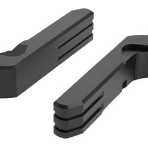 Cross Armory CRGMCBK Mag Catch Extended Compatible w/Glock Gen1-3/P80 Black Anodized Aluminum