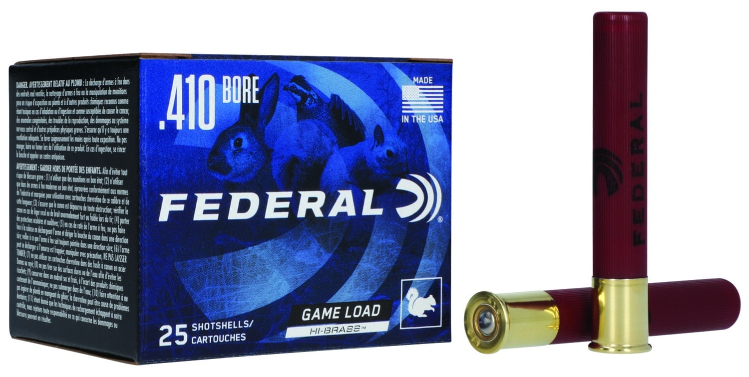 Federal H4135 Game-Shok High Brass 410Gauge 3" 11/16oz 5Shot 25 Per Box/10 Case
