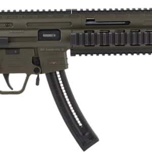 GSG GSG219GERGGSG1622G GSG-16  Full Size 22 LR 22+1 16.25" Black Green Polymer Receiver Black Collapsible w/Storage Compartment Stock Right Hand