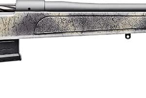 Bergara Rifles B14S382 B-14 Wilderness HMR 6.5 Creedmoor 5+1 24" Threaded, Sniper Gray Cerakote Barrel/Rec, Adj. SoftTouch Woodland Camo Stock with Mini-Chassis, Omni Muzzle Brake