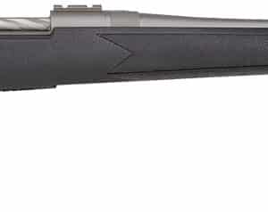 Mossberg 28135 Patriot  Full Size 300 Win Mag 3+1 24" Stainless Cerakote Fluted Barrel, Stainless Cerakote Receiver Drilled & Tapped, Black Fixed Synthetic Stock, Right Hand