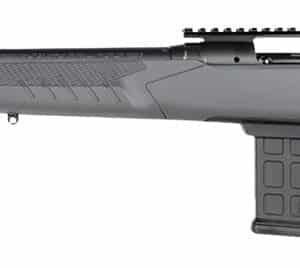 Savage Arms 57457 110 Tactical 6.5 Creedmoor 10+1 24", Matte Black Metal, Gray Fixed AccuStock with AccuFit, Left Hand