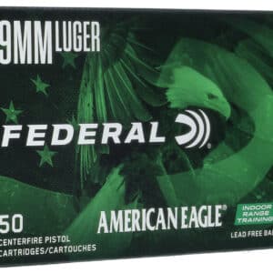 Federal AE9LF1 American Eagle IRT 9mmLuger 70gr Lead Free IRT 50 Per Box/10 Case