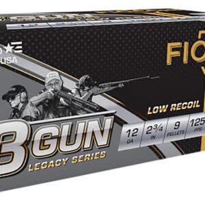 Fiocchi 12BK3G00 3-Gun Match Legacy Series 12Gauge 2.75" 9Pellets 00Buck Shot 10 Per Box/25 Case