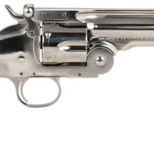 Taylors & Company 550670 Schofield Top Break 45 Colt (LC) Caliber with 5"Barrel, 6rd Capacity Cylinder, Overall Nickel-Plated Finish Steel & Walnut Grip