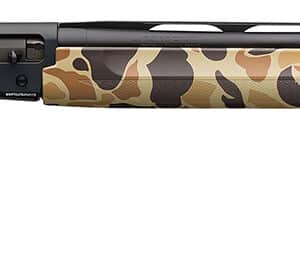 Browning 011431205 Silver Field 12 Gauge 26" 3.5" 4+1, Alloy Receiver With Black/Charcoal Bi-Tone Finish, Vintage Tan Camo Synthetic Stock With Textured Gripping Surface