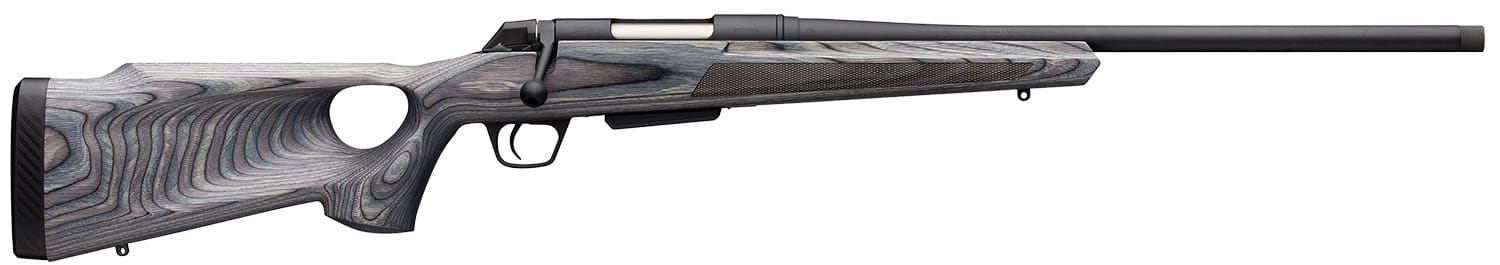 Winchester Guns 535727299 XPR Thumbhole Varmint SR 6.8 Western 3+1 Cap 24" TB Blued Perma-Cote Rec Matte Black Laminate Fixed Thumbhole Stock Right Hand with MOA Trigger System (Full Size) No Sights