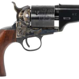 Taylors & Company 550957 The Hickok Open-Top 45 Colt (LC) Caliber with 3.50" Blued Finish Barrel, 6rd Capacity Blued Finish Cylinder, Color Case Hardened Finish Steel Frame & Walnut Army Size Grip