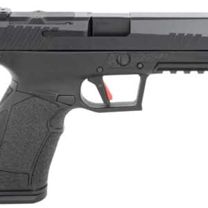 Tisas PX-9D PX-9 Gen3 Duty 9mm Luger Caliber with 4.11" Barrel, 20+1 or 18+1 Capacity, Overall Black Finish, Picatinny Rail Frame, Serrated/Optic Cut Cerakote Slide & Interchangeable Backstrap Grip