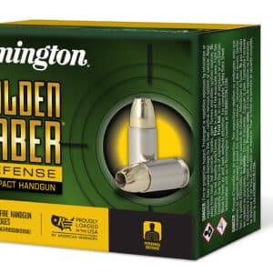 Remington Ammunition 27617 Golden Saber Defense 38Special+P 125gr Brass Jacketed Hollow Point 20 Per Box/25 Case