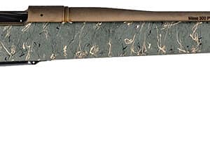 Christensen Arms 8010200900 Mesa Long Range 300 Win Mag 3+1 26" Threaded Barrel, Burnt Bronze Cerakote, Green with Black/Tan Webbing Stock
