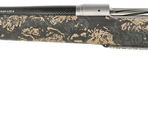 Christensen Arms 8010617900 Ridgeline FFT 28 Nosler 3+1 22" Carbon Fiber Threaded Barrel, Stainless Steel, Green with Black/Tan Accents, Stock, Left Hand