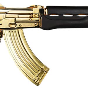 Zastava Arms Usa ZP92762MGL ZPAP 92 7.62x39mm 30+1 10" 24K Gold Plated/Cold Hammer Forged, Chrome Lined Barrel, Steel 24K Gold Plated Receiver, Dark Walnut Grips